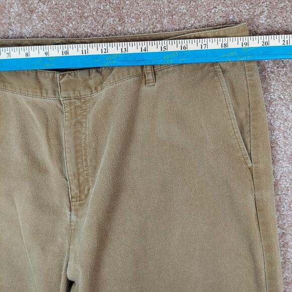 Eddie Bauer Women's Size 18 Beige Khaki Wide Leg Cotton Jean Pant High Rise - Picture 7 of 12